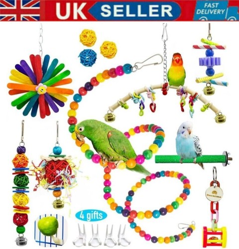 Pcs parrot toys set metal - 15,