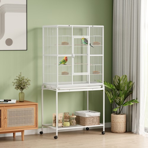 Pawhut rolling bird cage - pawhut, w/