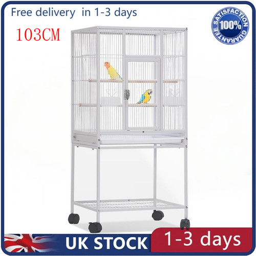 103cm large bird cage white - bird,