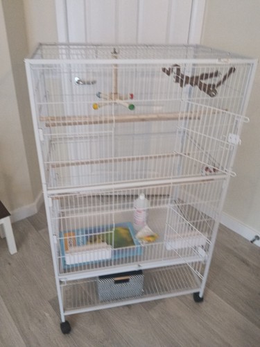 Pawhut large bird cage - large, budgie
