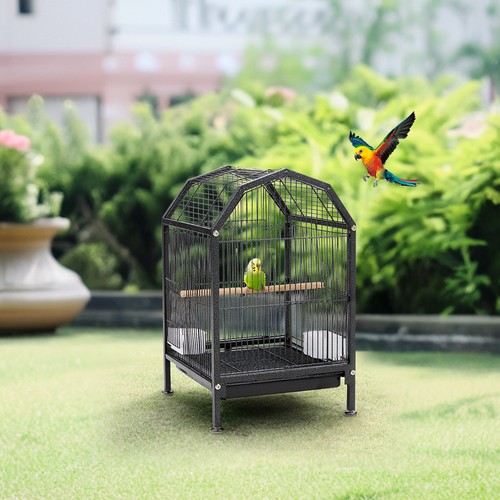 Metal bird cage with stand - cage, for