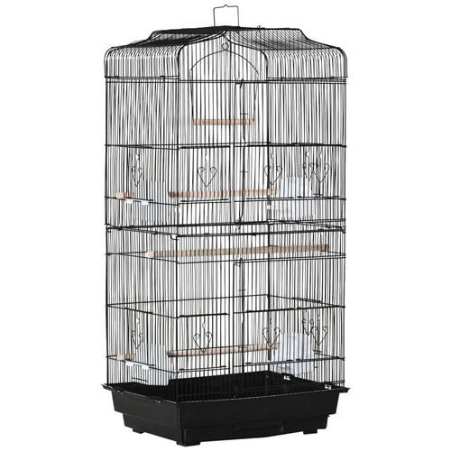 Large metal bird cage with - cage,