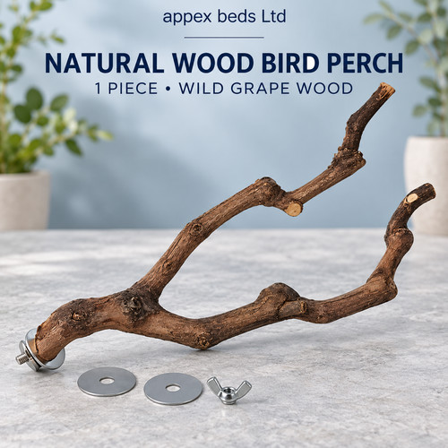 Wooden parrot bird stand tree - wooden,