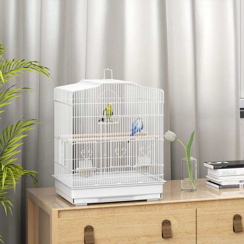 Bird cage starter kit with - cage,