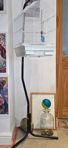 White wire hanging - white,