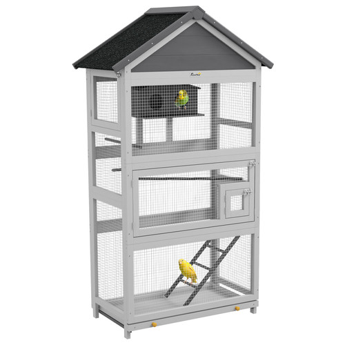 Pawhut bird cage with stands - pawhut,