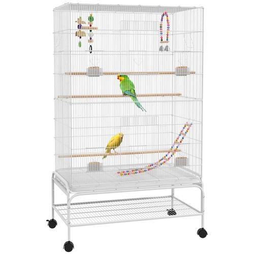 Pawhut bird cage with - bird, stand