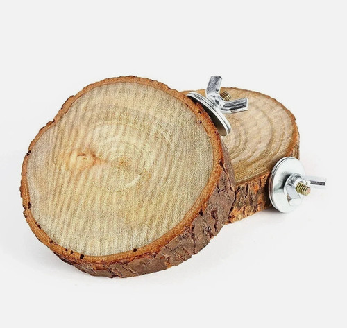 Natural wood bird cage - 1,