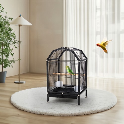 Metal bird cage with stand - bird,
