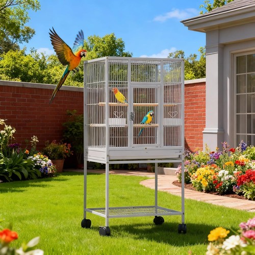 Large parrot cage metal - cage, bird