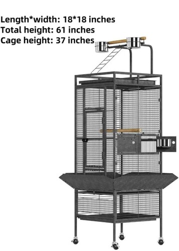 Large bird cage playtop - cage,