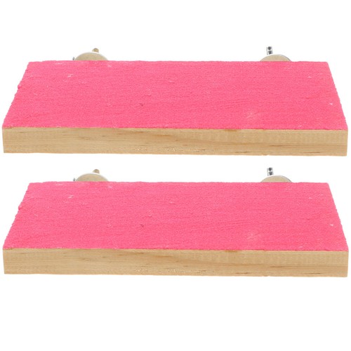 2pcs pink wooden pet - pink,