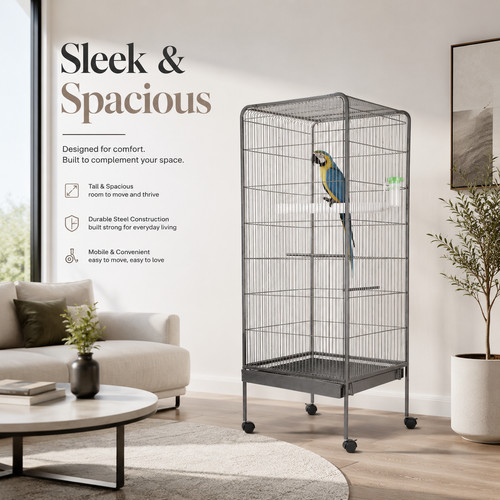 Large steel bird cage - bird,