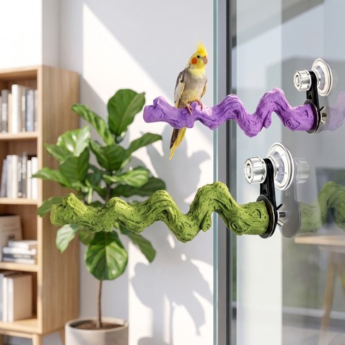 Bird cage parrot - bird, grinding