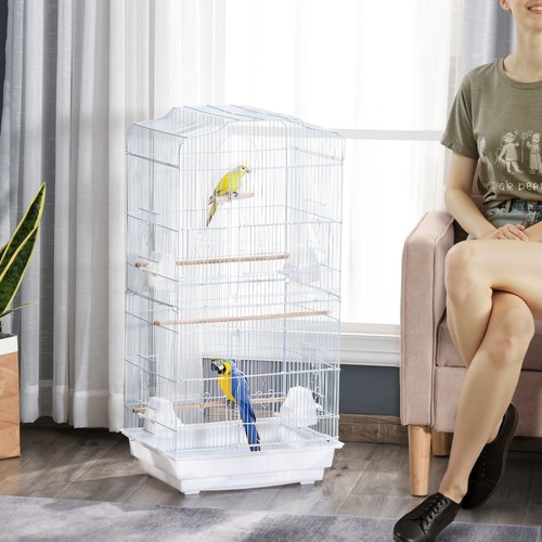 Pawhut 92cm large bird cage - 92cm,