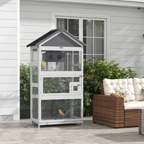 Wooden bird cage stand - stand, budgie