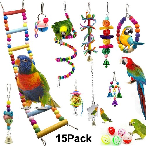 Pack parrot toys set metal - parrot,