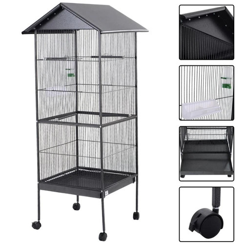Large bird cage with stand - large,