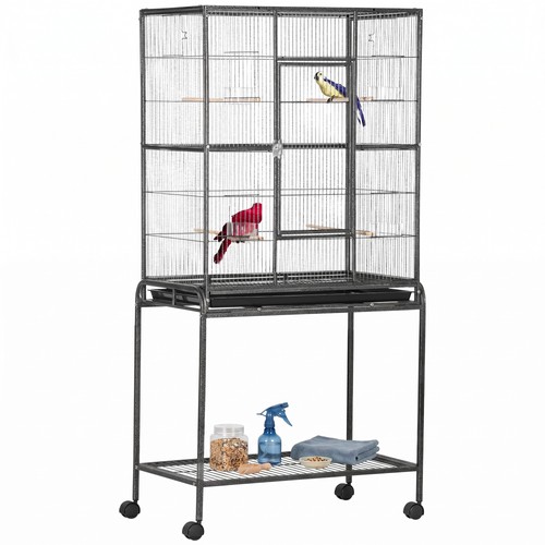 Pawhut rolling bird cage - pawhut, w/