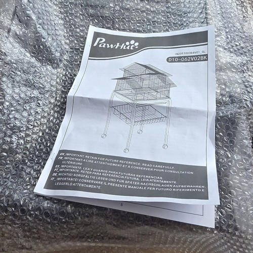 Pawhut bird cage stand wire - pawhut, on