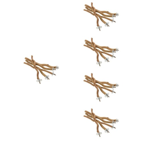 Reusable khaki wood bird perch - reusable,
